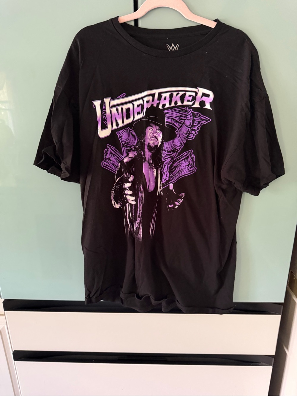WWE Black T-Shirt with Purple Undertaker Graphic